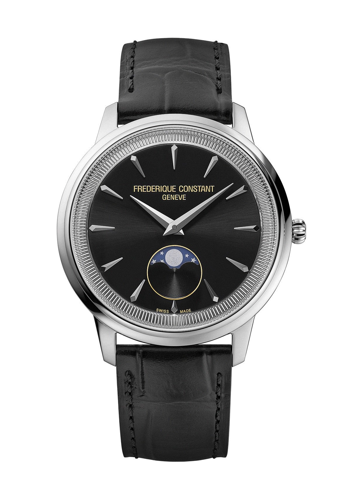 Classic Moonphase Quartz Black