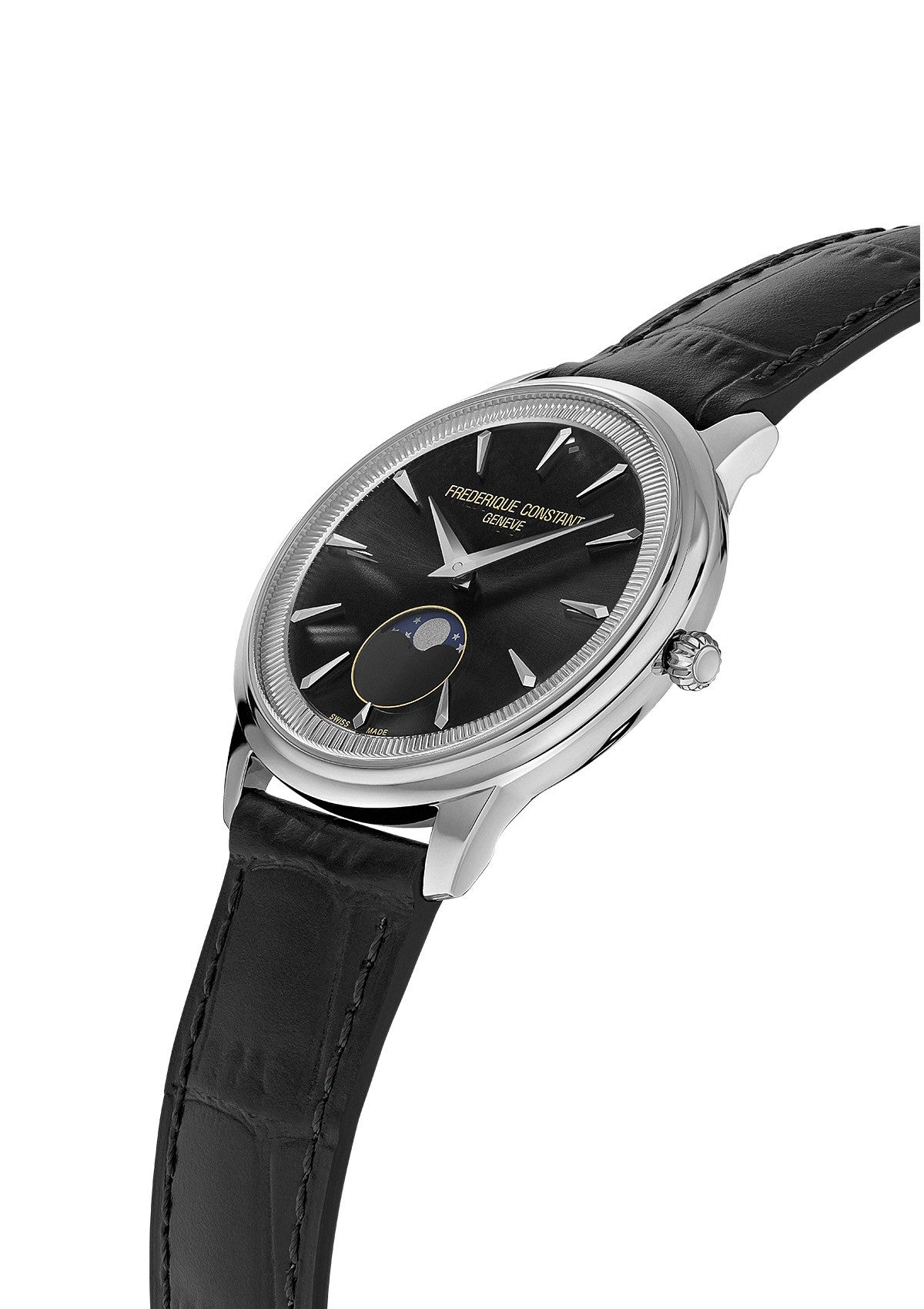 Classic Moonphase Quartz Black