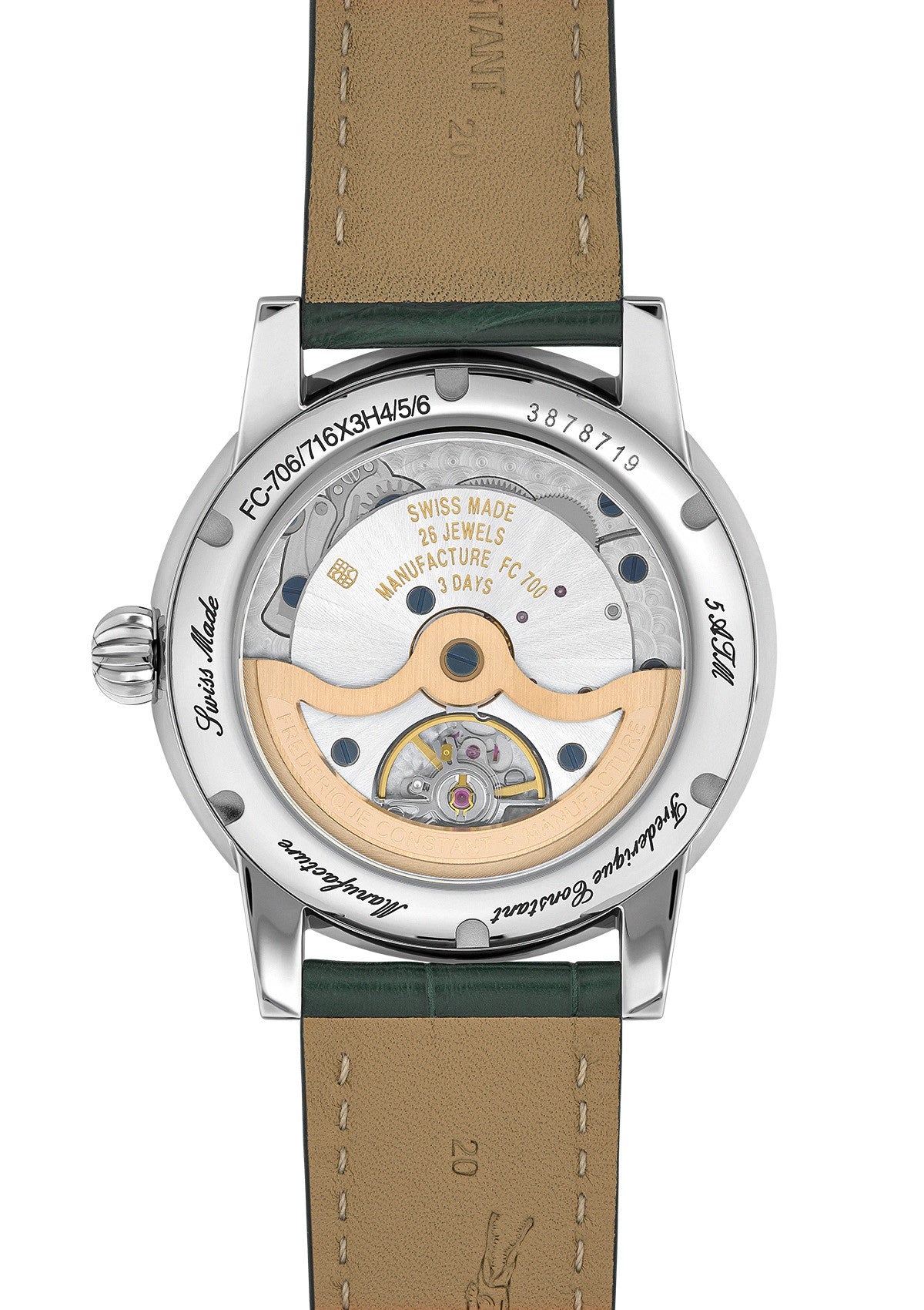 Classic Moonphase Date Manufacture Green