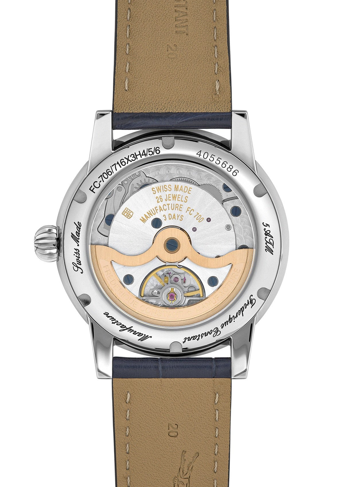 Classic Moonphase Date Manufacture Silver