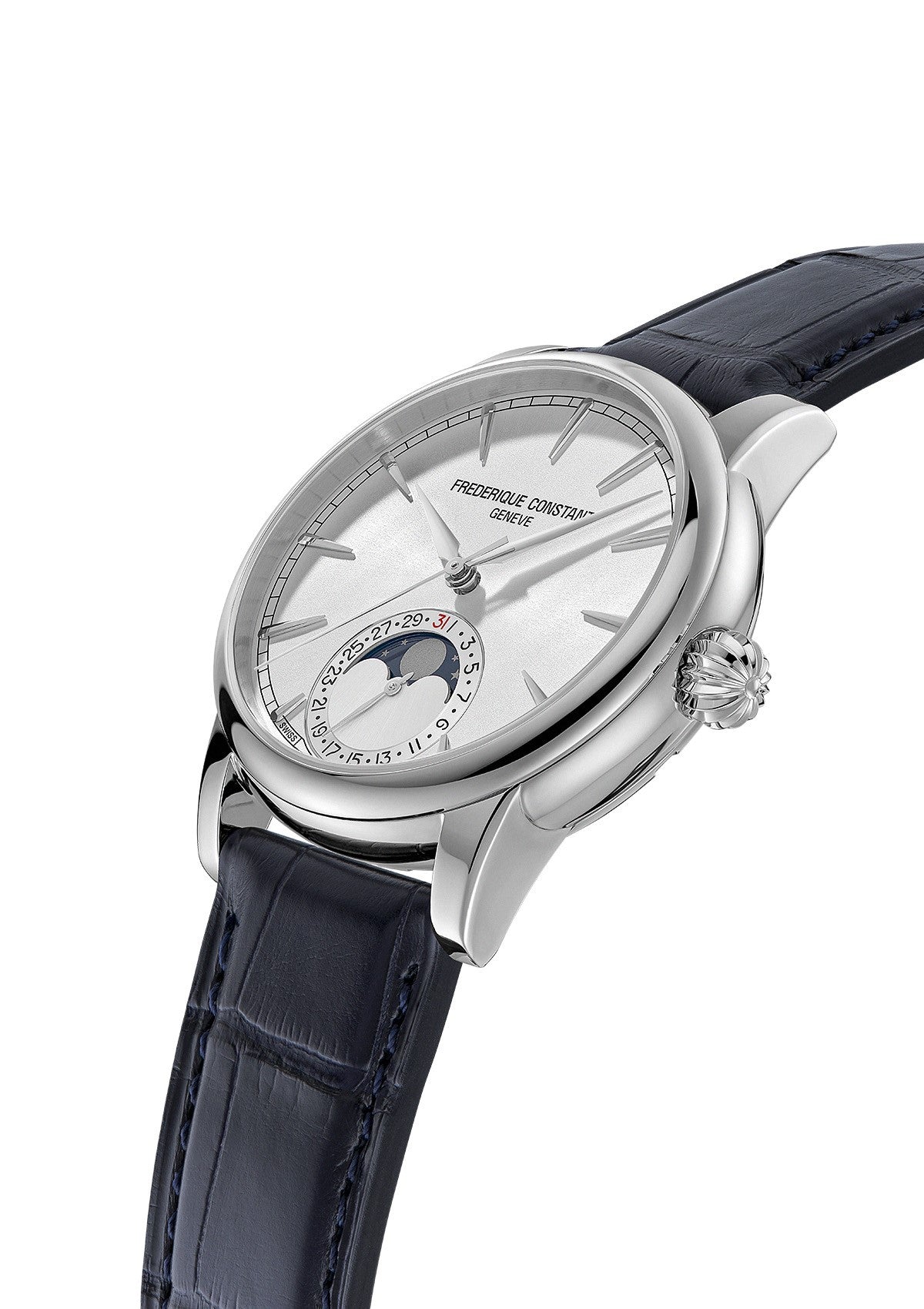 Classic Moonphase Date Manufacture Silver