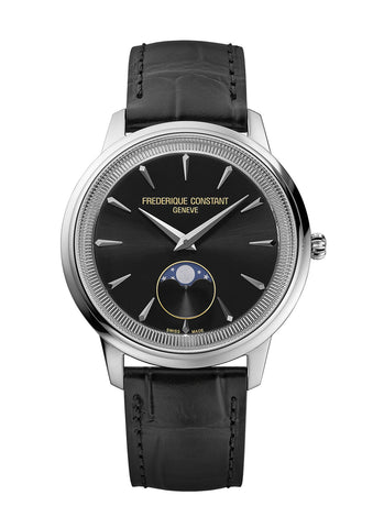 Classic Moonphase Quartz Black