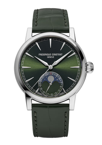 Classic Moonphase Date Manufacture Green