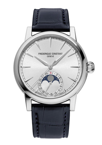 Classic Moonphase Date Manufacture Silver